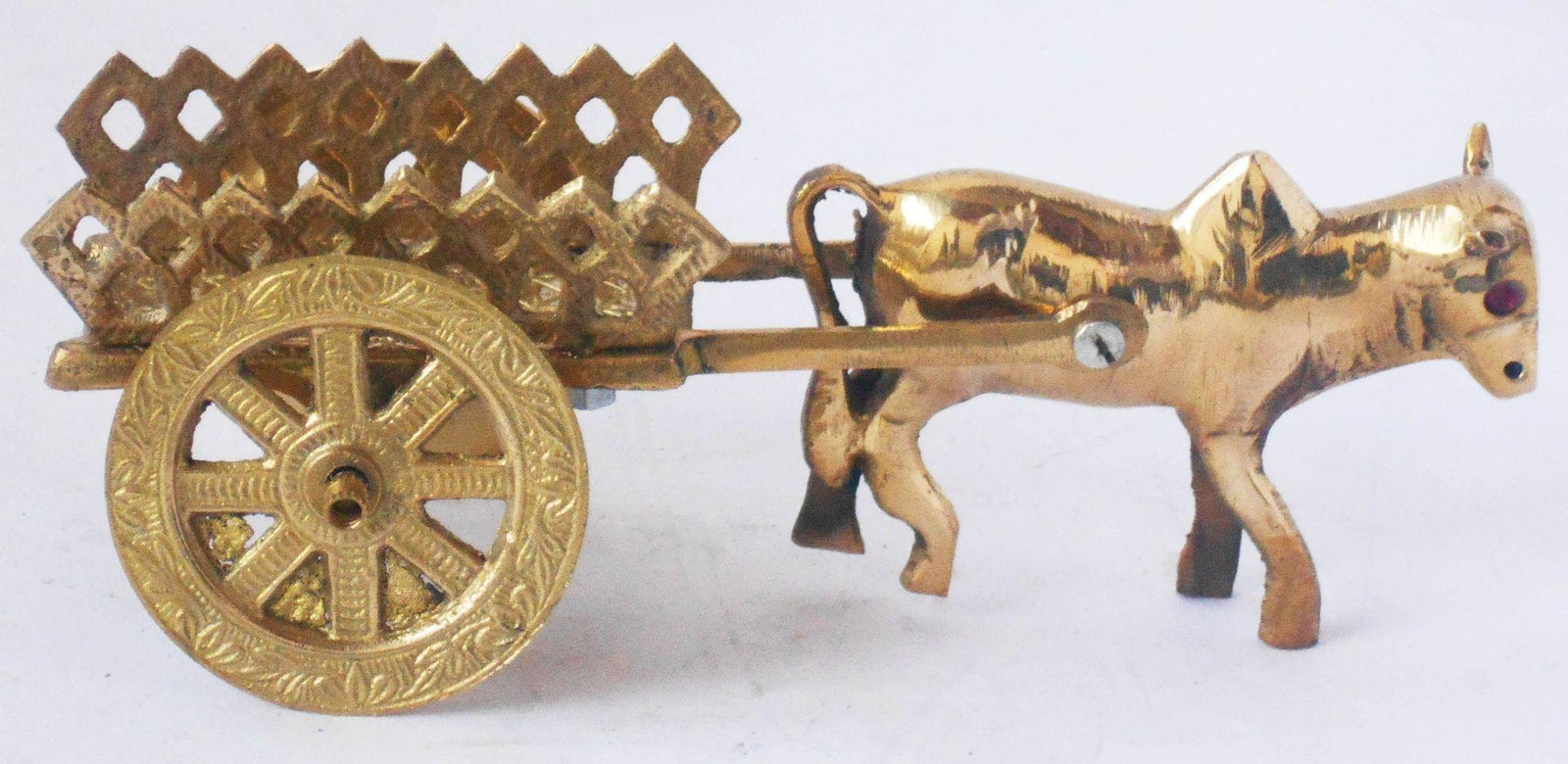 Brass Bull Cart — 3.5"