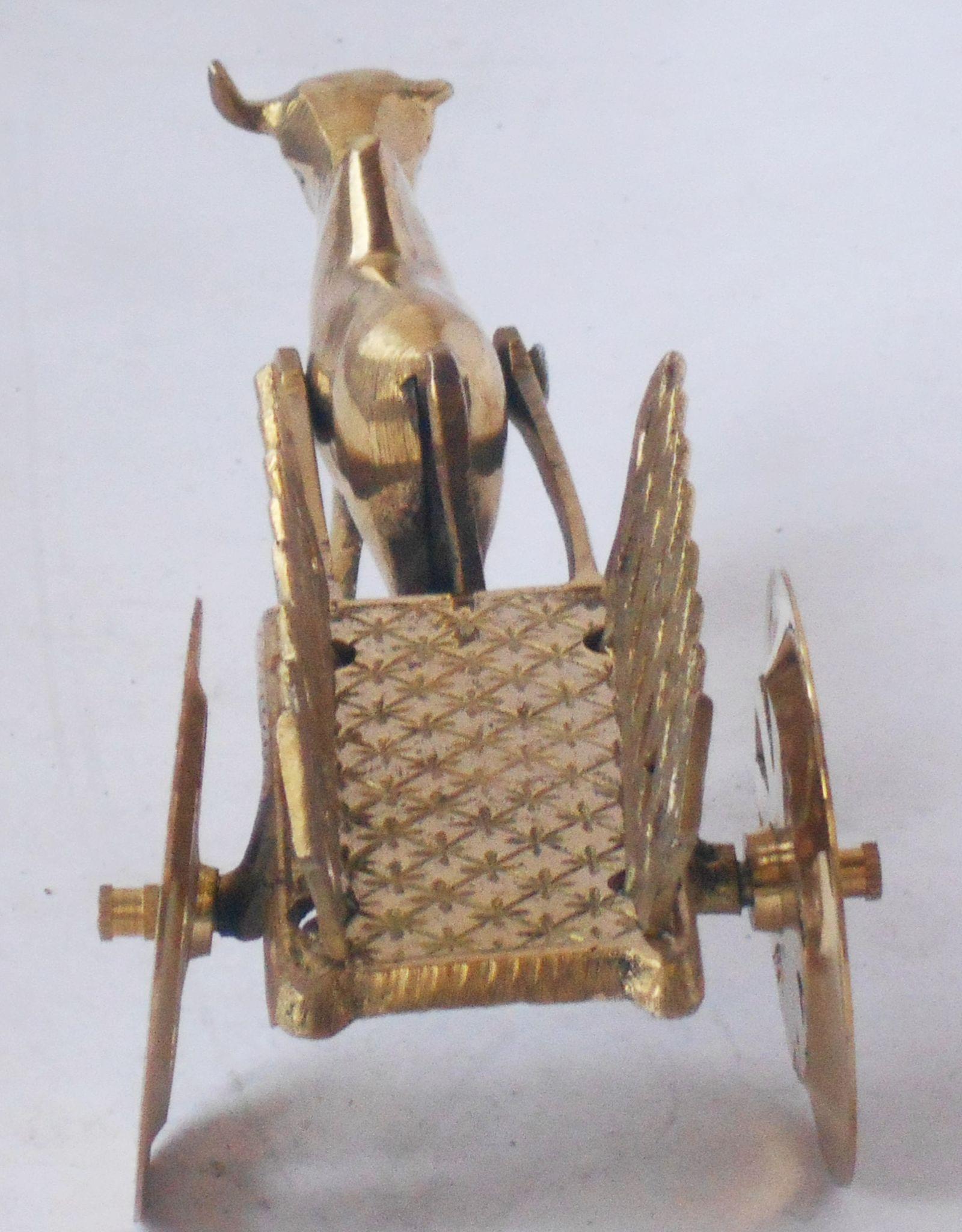 Brass Bull Cart — 3.5"