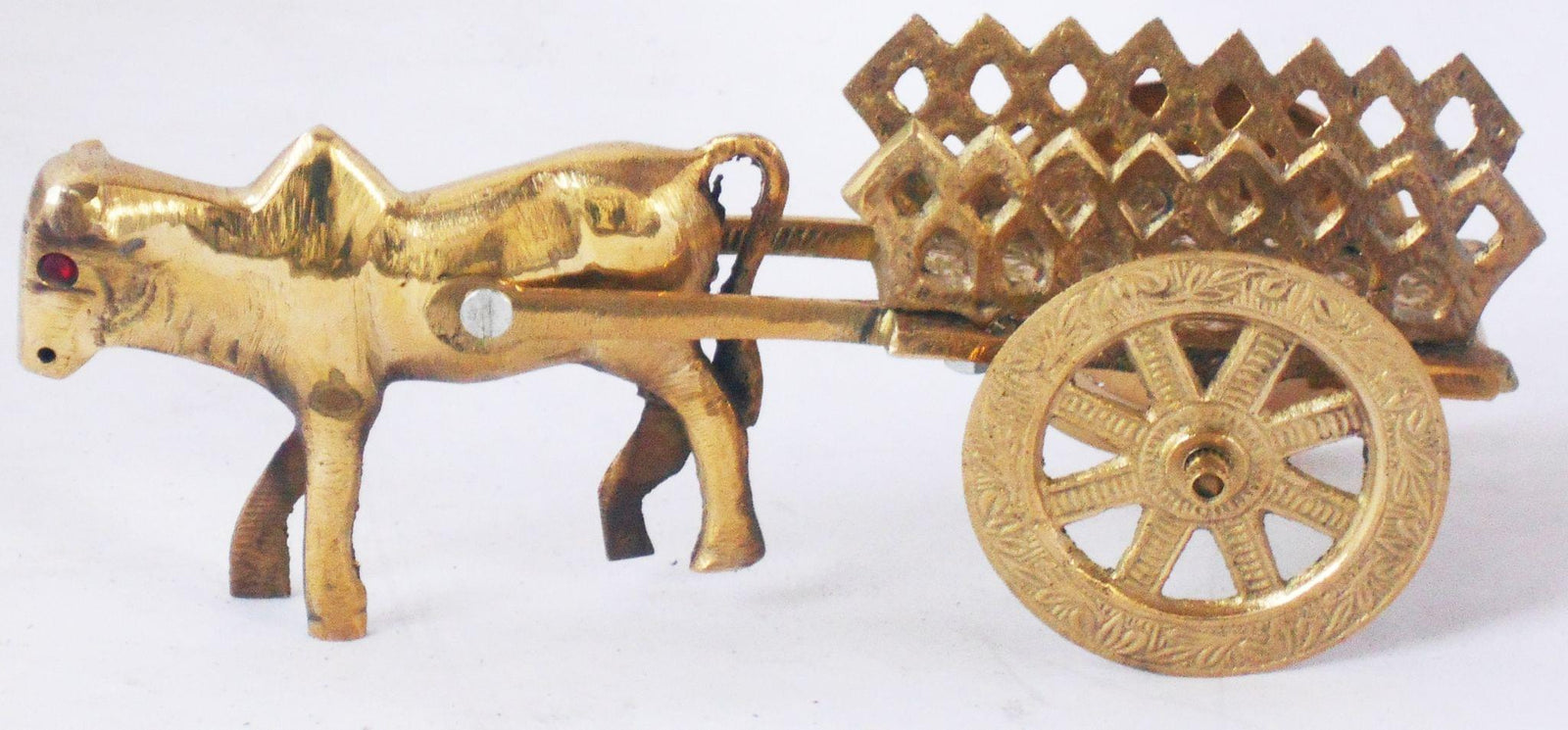 Brass Bull Cart — 3.5"
