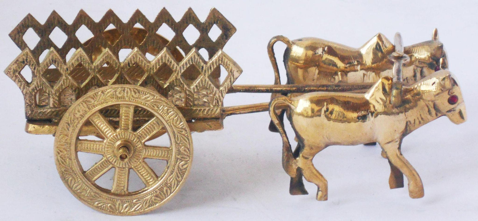 Brass Bull Cart — 3.5"