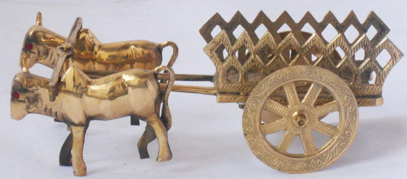 Brass Bull Cart — 3.5"