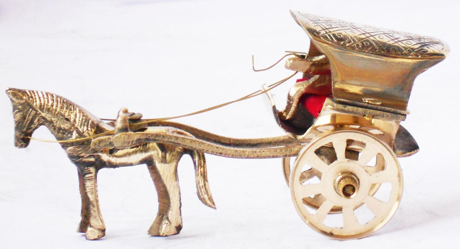 Brass Hourse Cart — 3"