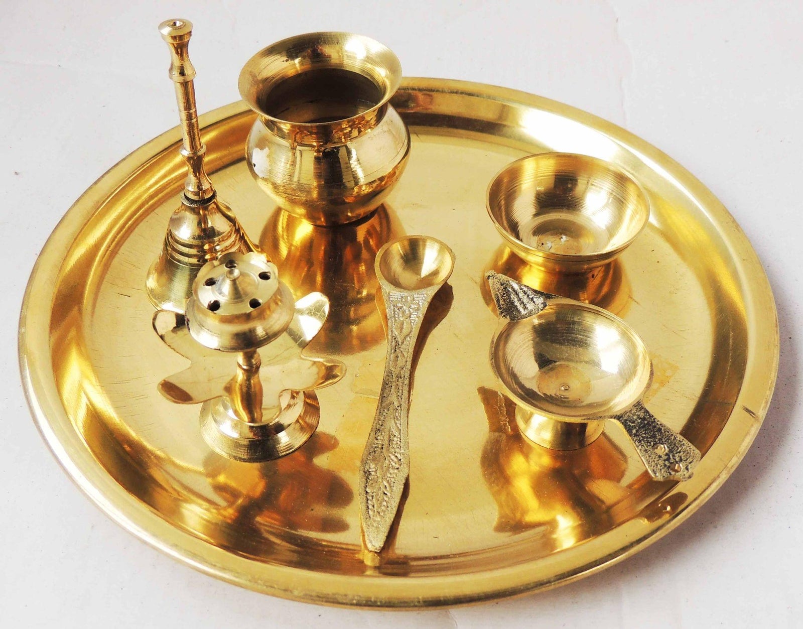 Brass Puja Thali Set
