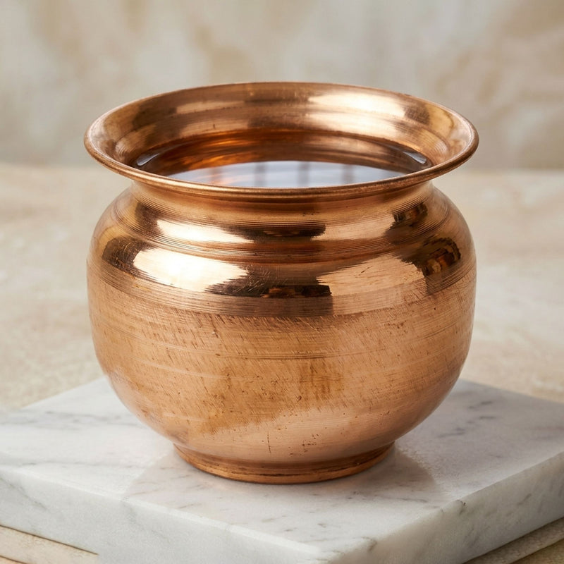Copper Lota, 350 ML — 3.8"