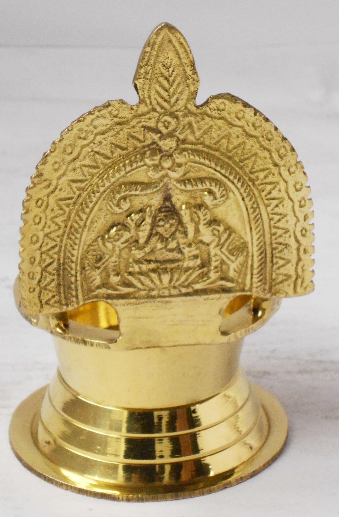 Brass Kamakshi Deepak No. 16 — 4.1"