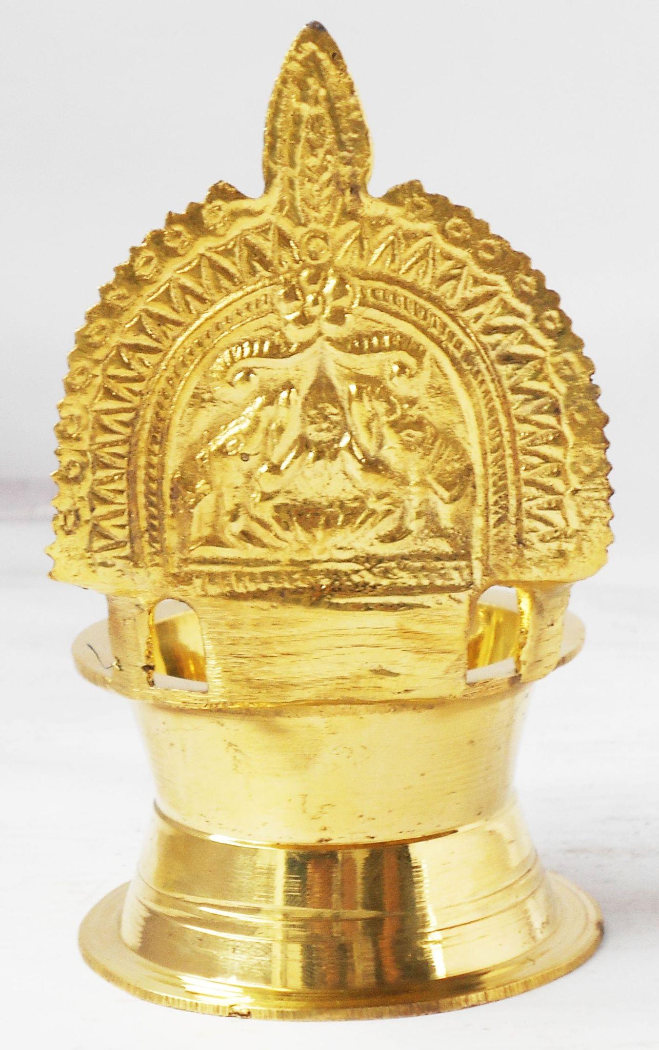 Brass Kamakshi Deepak No. 20 — 4.6"