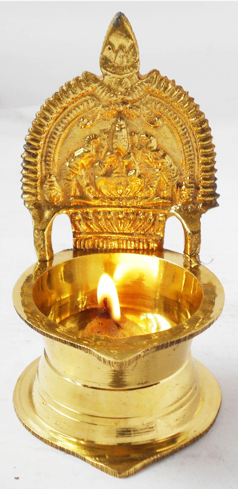 Brass Kamakshi Deepak No. 40 — 6"