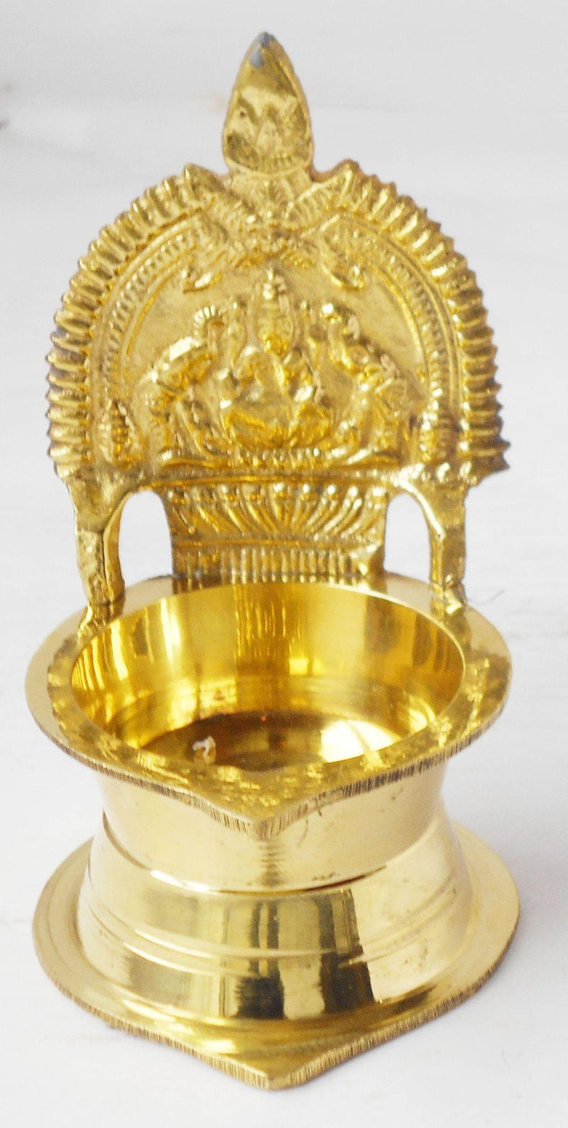 Brass Kamakshi Deepak No. 20 — 4.6"