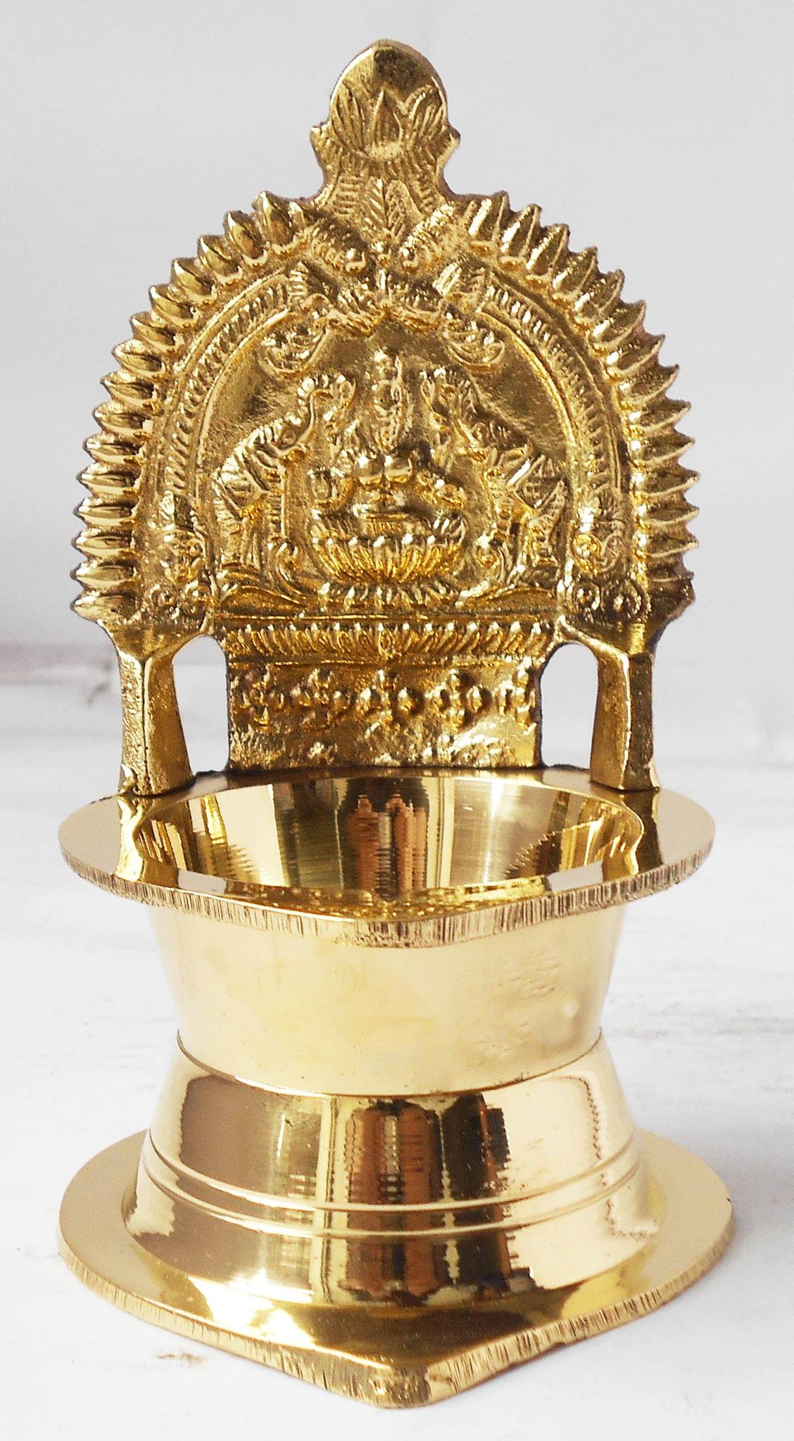 Brass Kamakshi Deepak No. 30 — 5.4"