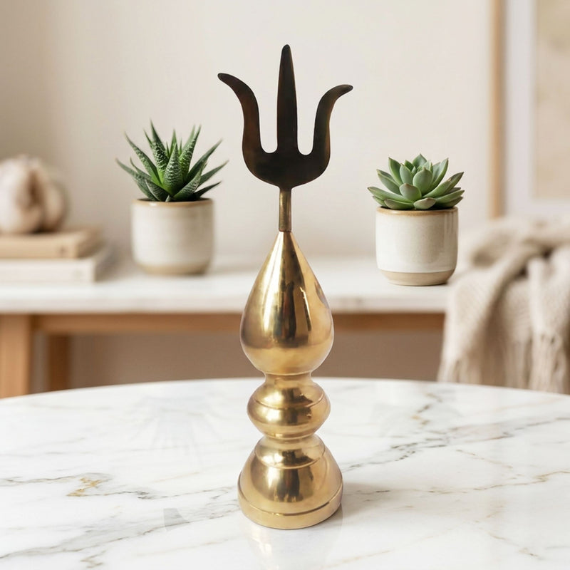 Brass Kalash Trishul No. 5 — 12"