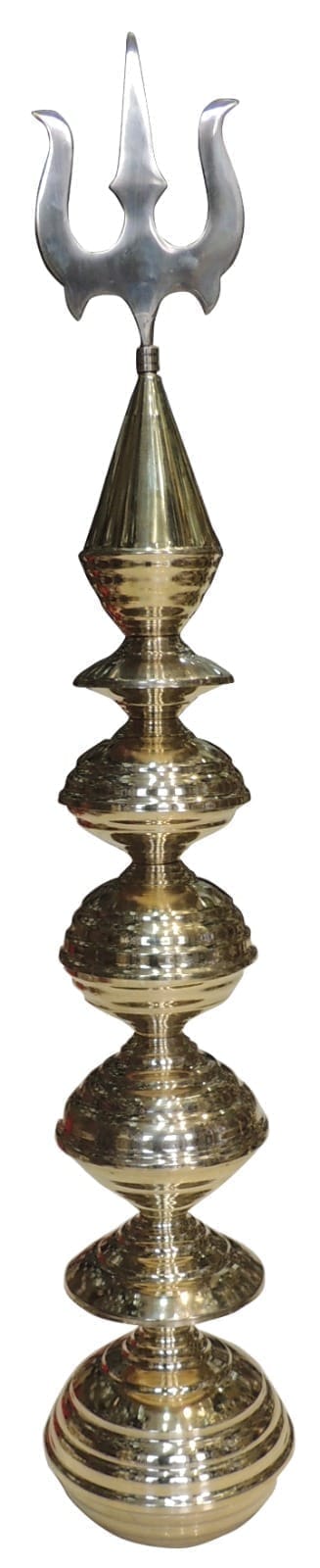 Brass Kalash Trishul — 41"