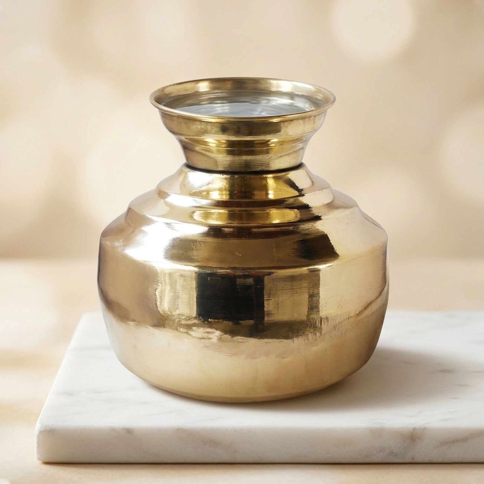 Brass Matka, 5 Liter — 9"