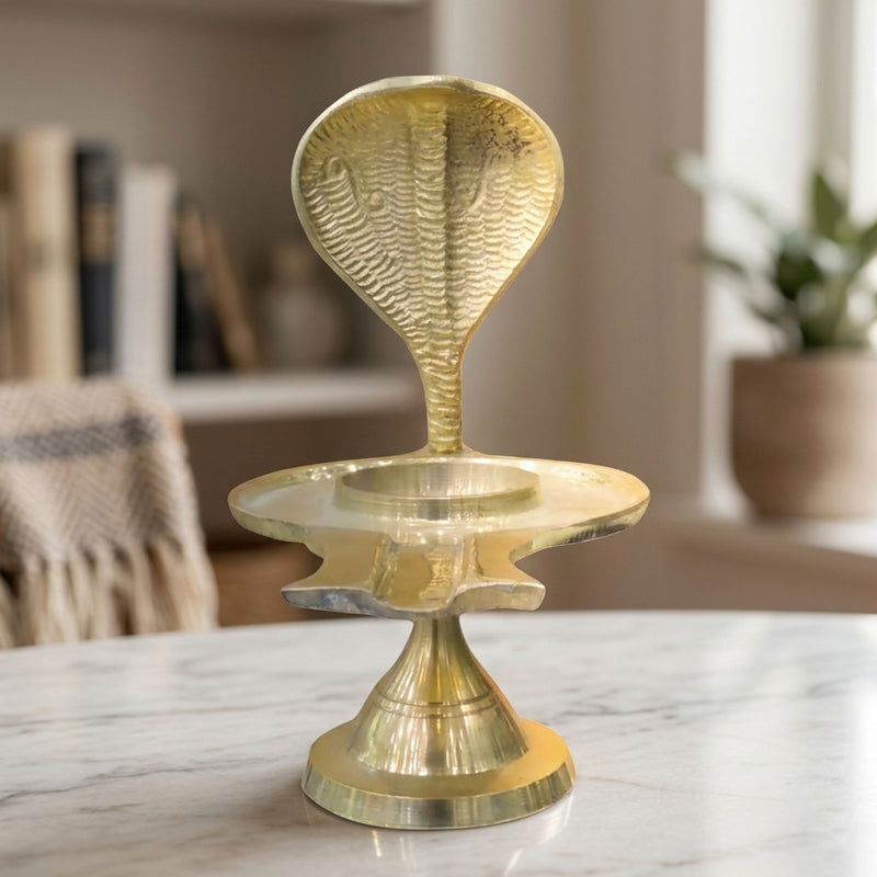 Brass Jaladhari, Argha Shivling — 7"