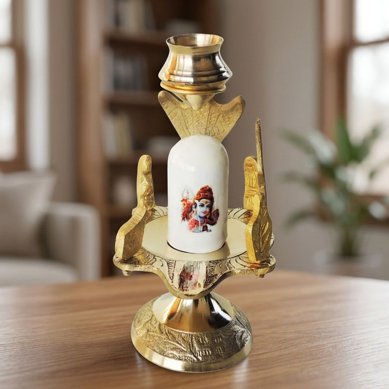 Brass Shivparivaar stone no. 2 — 4.7"