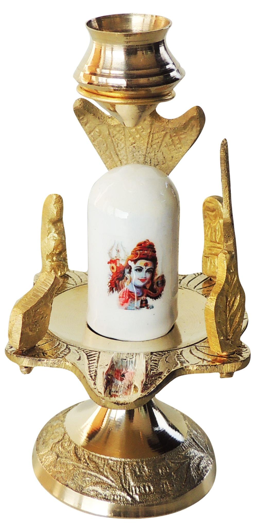 Brass Shivparivaar stone no. 2 — 4.7"