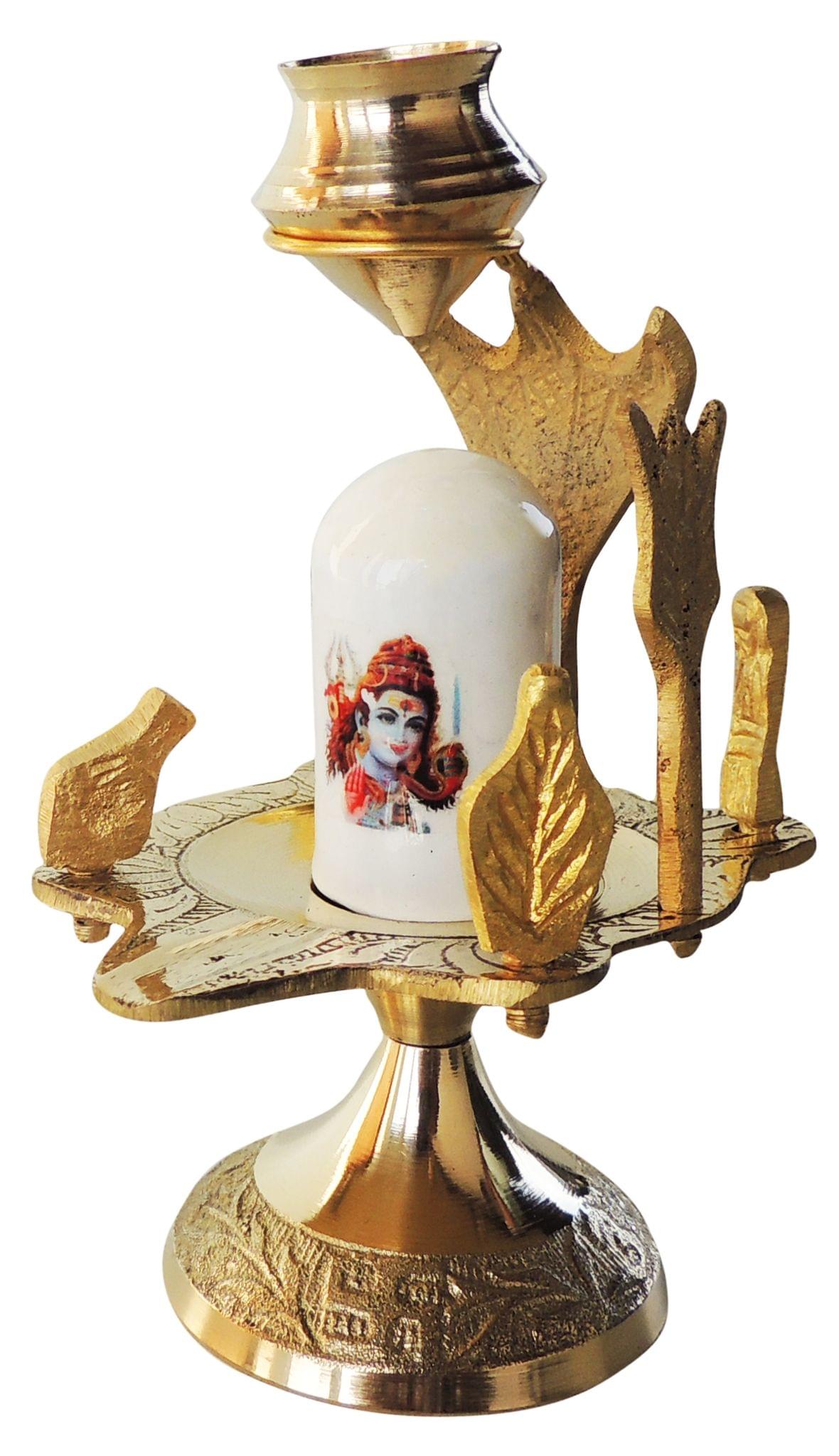 Brass Shivparivaar stone no. 2 — 4.7"