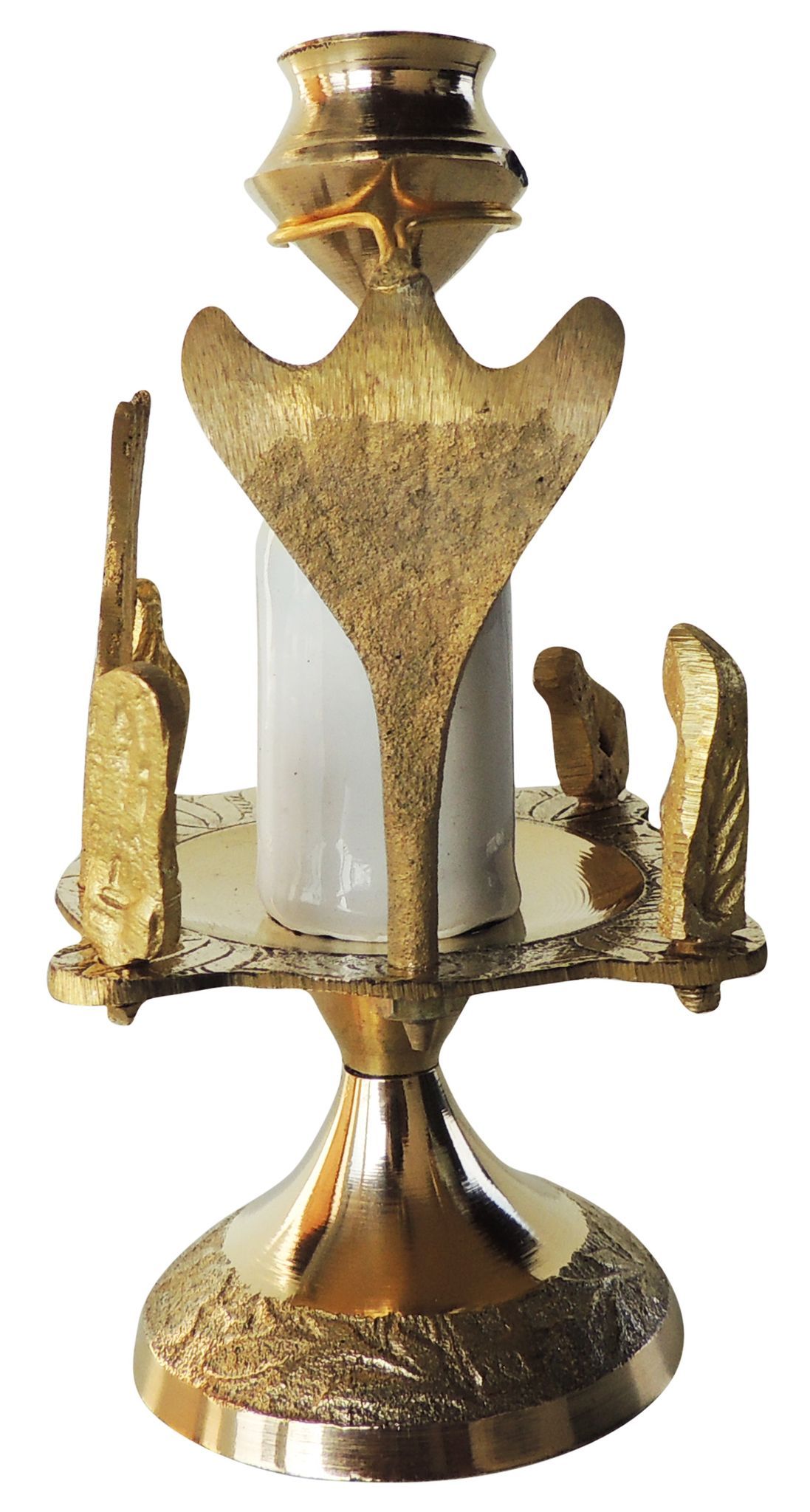 Brass Shivparivaar stone no. 2 — 4.7"