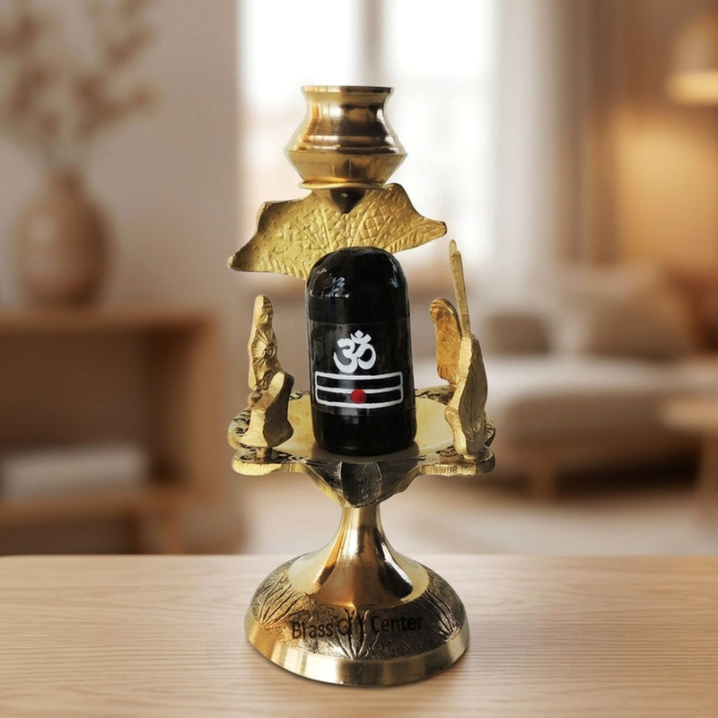Brass Shivparivaar stone no. 3 — 5.8"