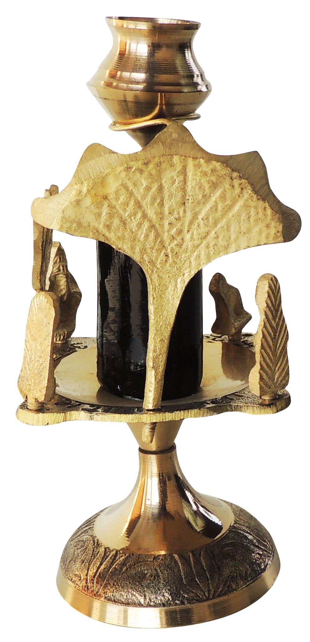 Brass Shivparivaar stone no. 3 — 5.8"