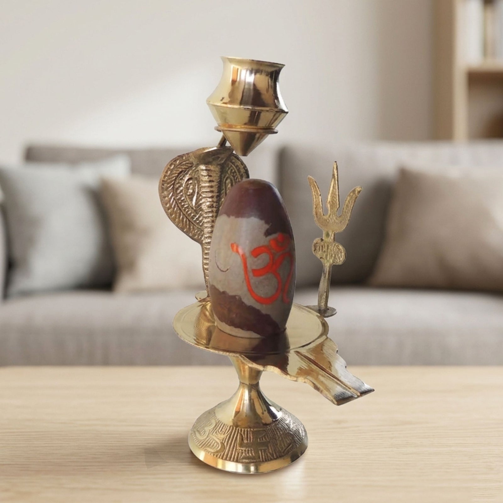 Brass Shiva — 6.7"