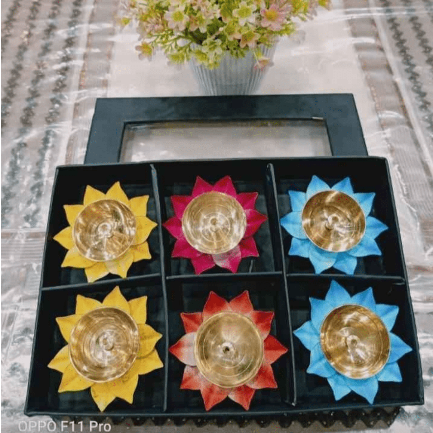 Brass Deepak Pack of 6 Pcs — 1.5"