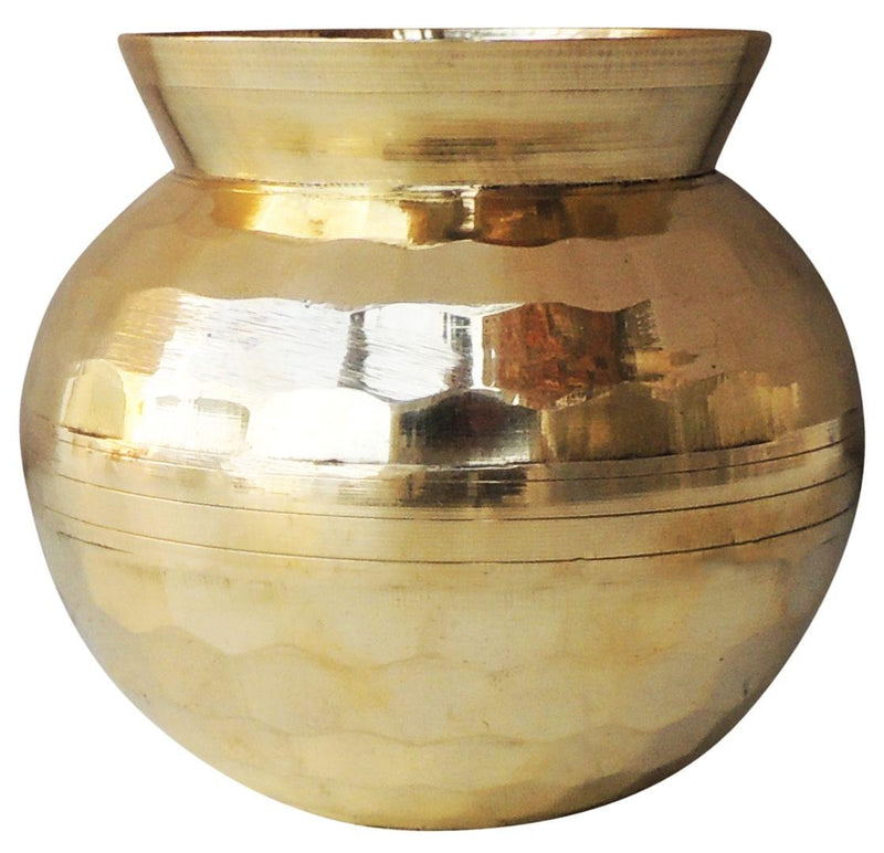 Brass Diamond Lota No. 2 , 500 ML — 4.3"