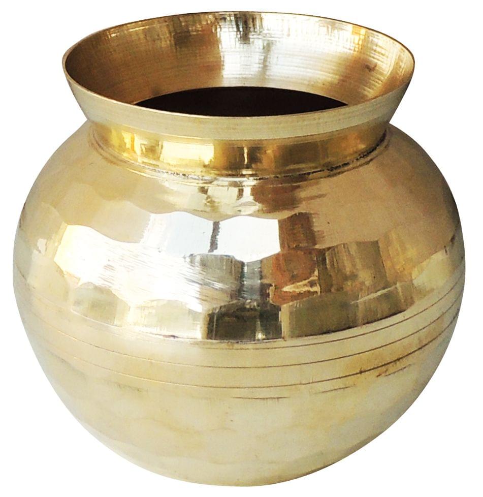 Brass Diamond Lota No. 2 , 500 ML — 4.3"