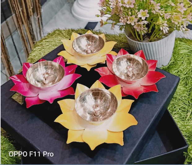 Brass Deepak Pack of 4 Pcs.