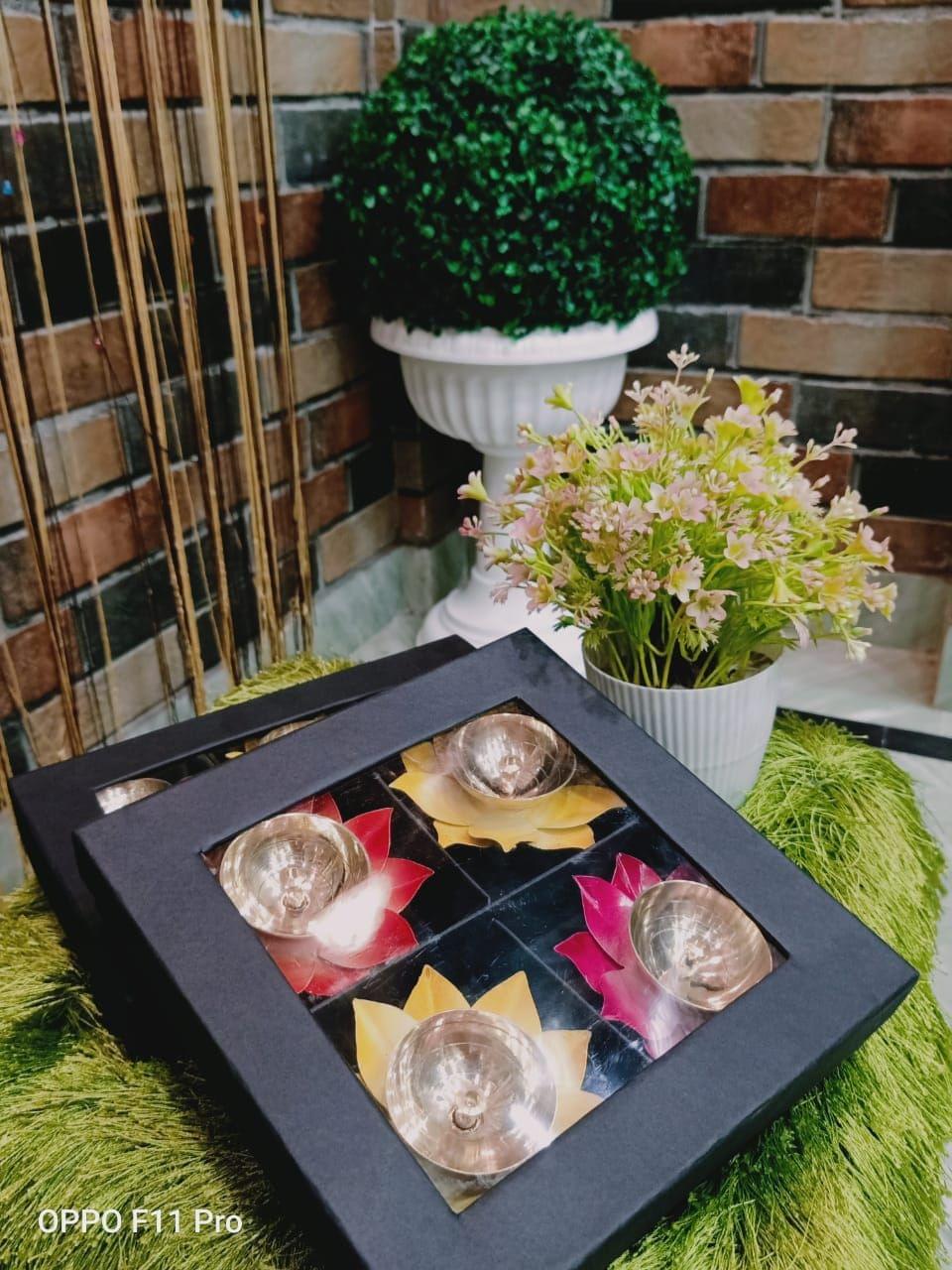 Brass Deepak Pack of 4 Pcs.