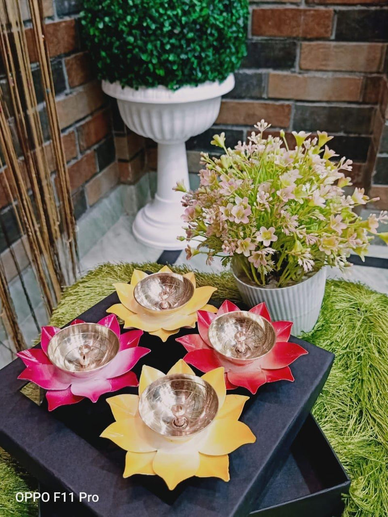 Brass Deepak Pack of 4 Pcs.