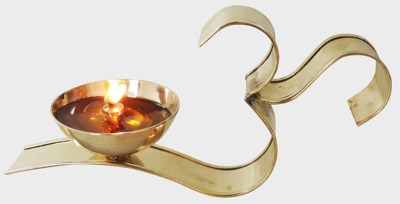 Brass Om Fancy Deepak No. 3 — 3.5"