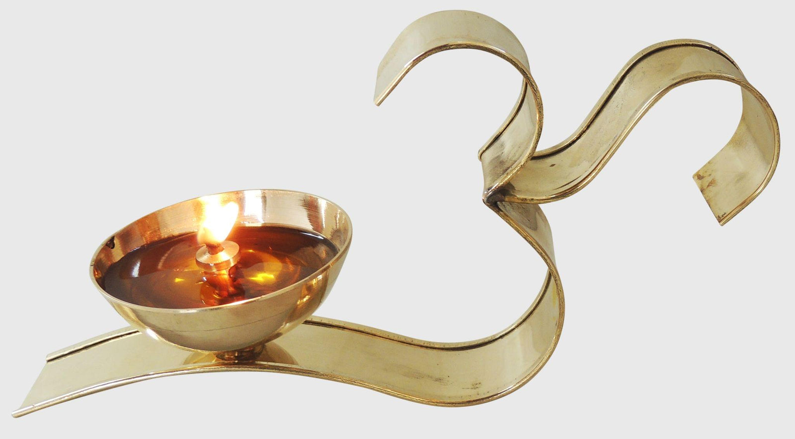 Brass Om Fancy Deepak No. 4 — 4"