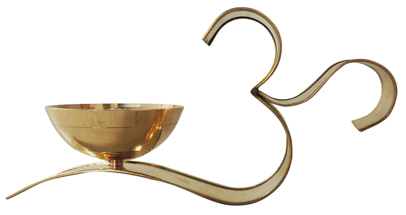Brass Om Fancy Deepak No. 5 — 4"