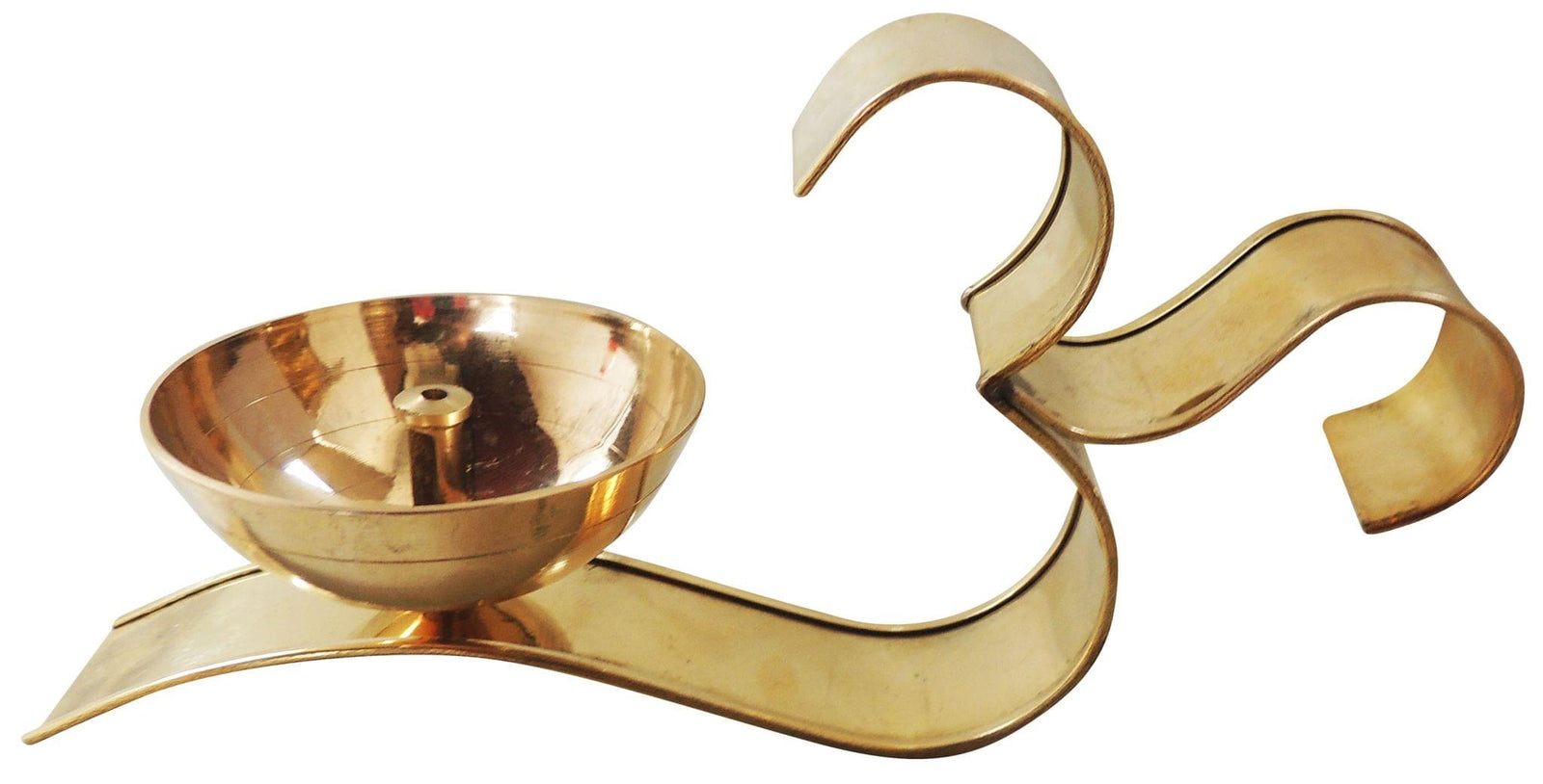 Brass Om Fancy Deepak No. 5 — 4"