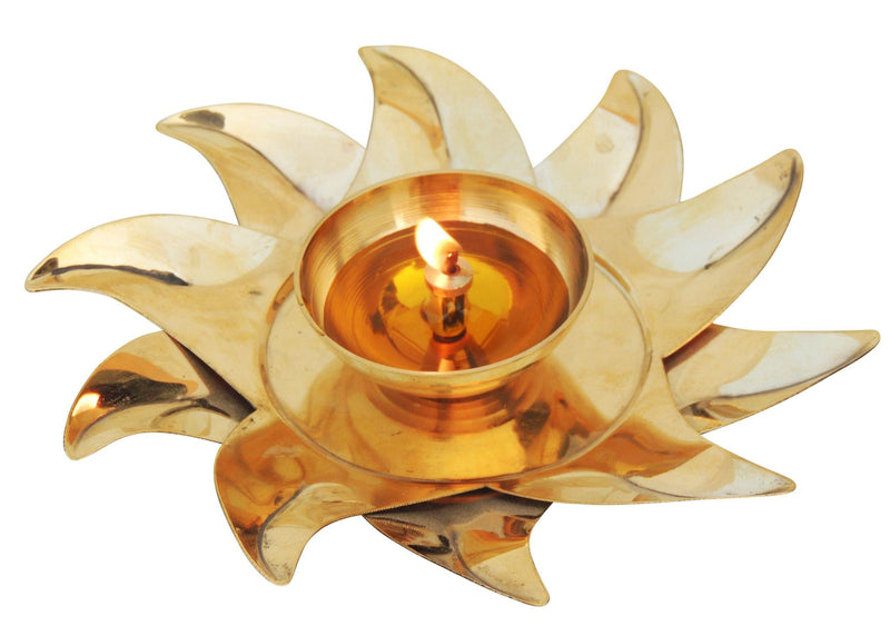 Brass Surya Deepak No. 3 — 2"