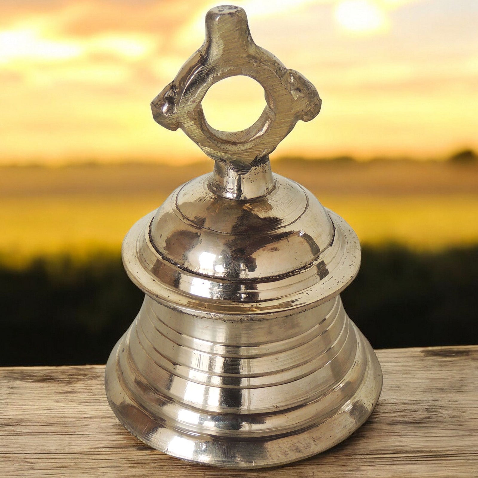 Brass Temple Bell, Ghanta [500 gm] — 4.8"
