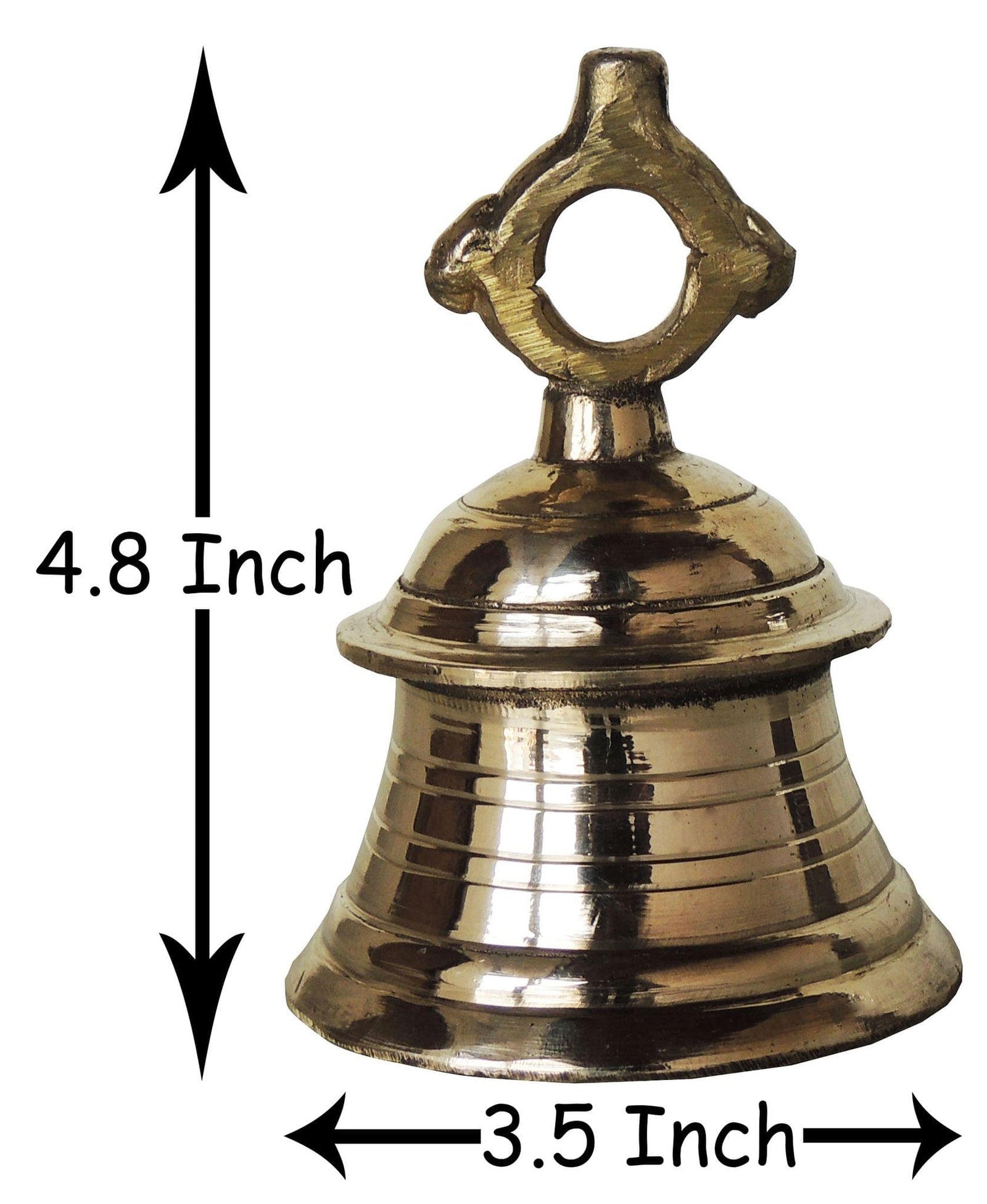 Brass Temple Bell, Ghanta [500 gm] — 4.8"