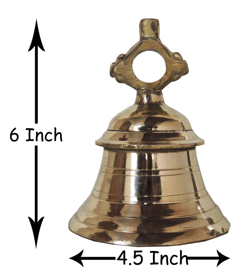 Brass Temple Bell ,Ghanta (1.25 Kg) — 6"