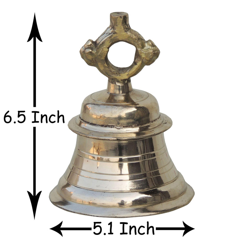 Brass Temple Bell ,Ghanta (1.5 Kg) — 6.5"