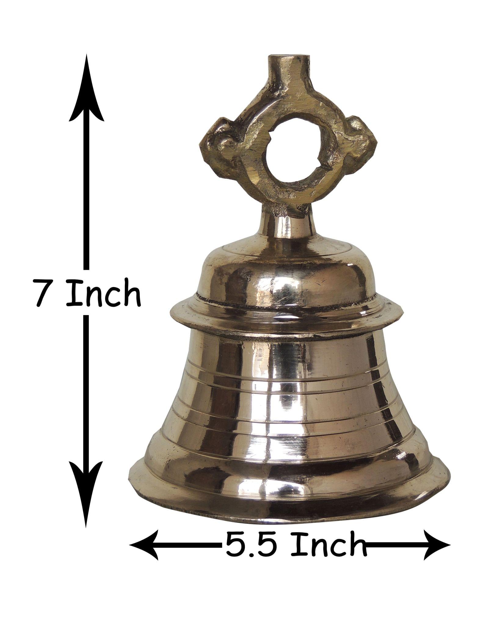 Brass Temple Bell ,Ghanta (2 Kg) — 7"