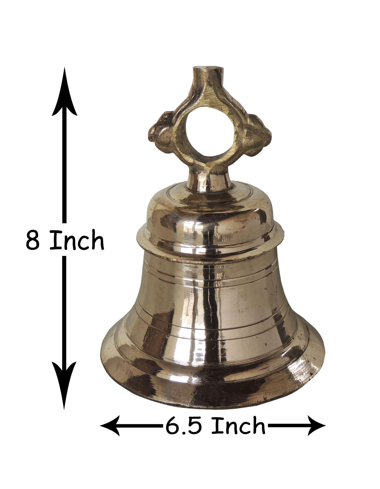 Brass Temple Bell ,Ghanta (2.5 Kg) — 8"