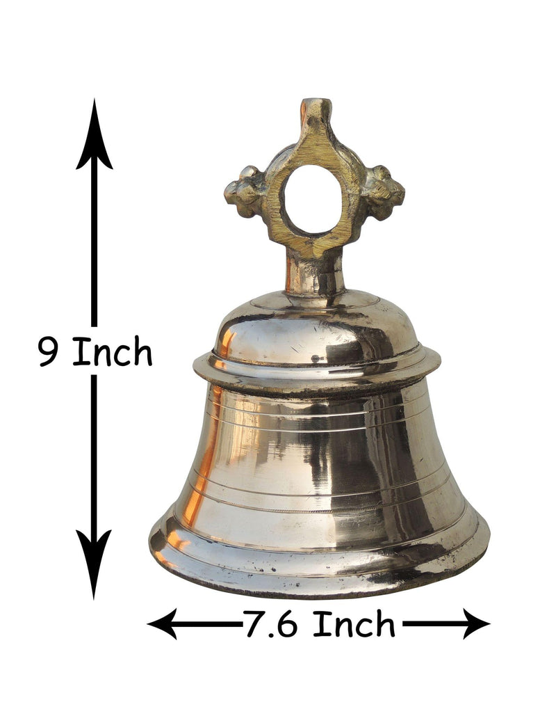 Brass Temple Bell ,Ghanta (4 Kg) — 9"