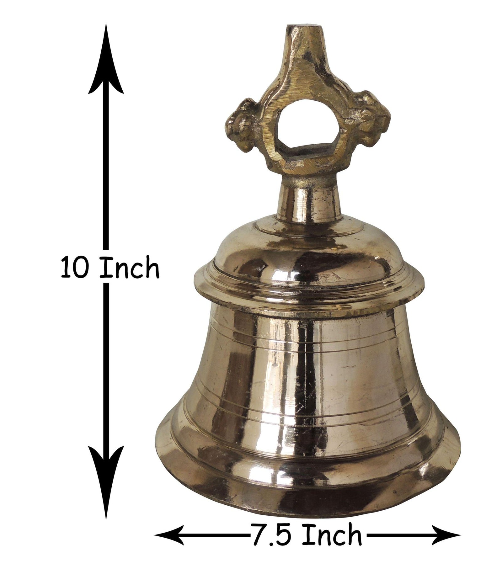 Brass Temple Bell ,Ghanta (5 Kg) — 10"