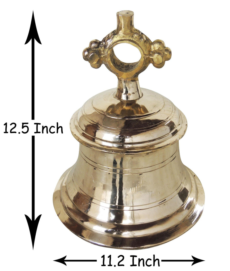 Brass Temple Bell ,Ghanta (12 Kg) — 12.5"