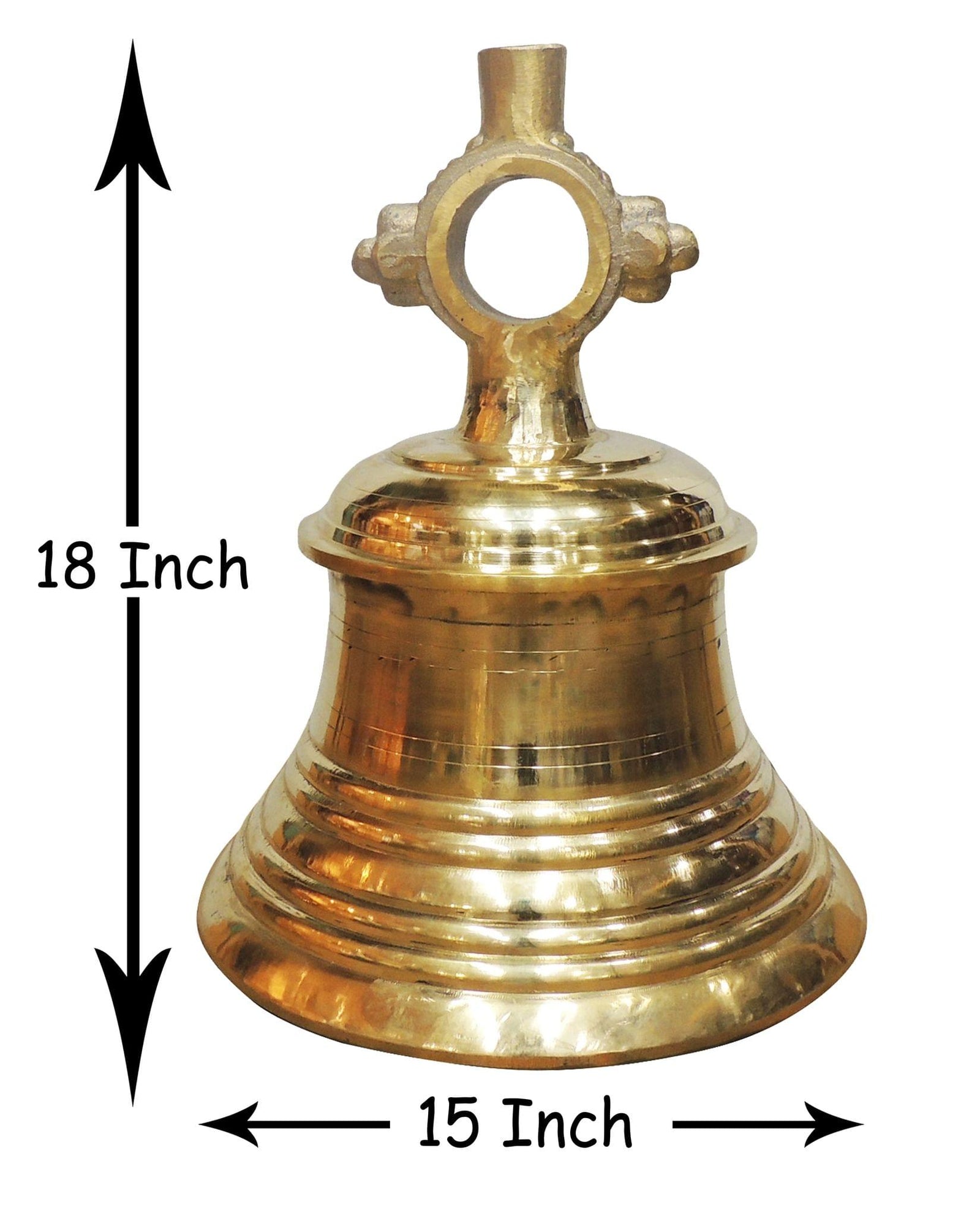Brass Temple Bell ,Ghanta (31 Kg) — 18"