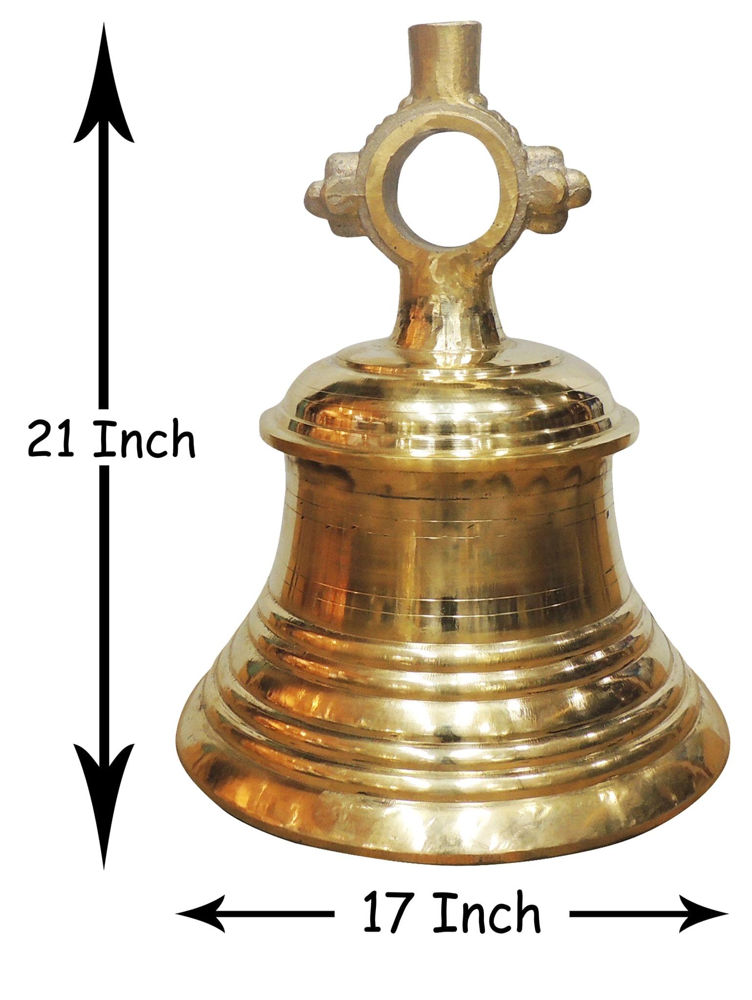 Brass Temple Ghanta, Bell 51 kg — 21"
