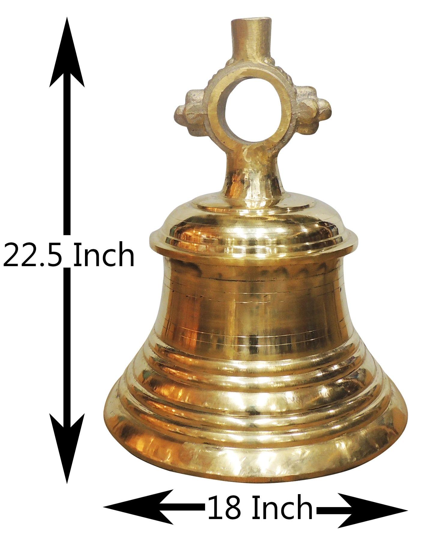 Brass Temple Bell, Ghanta [75 kg] ( Z493 Z ) — 22.5"