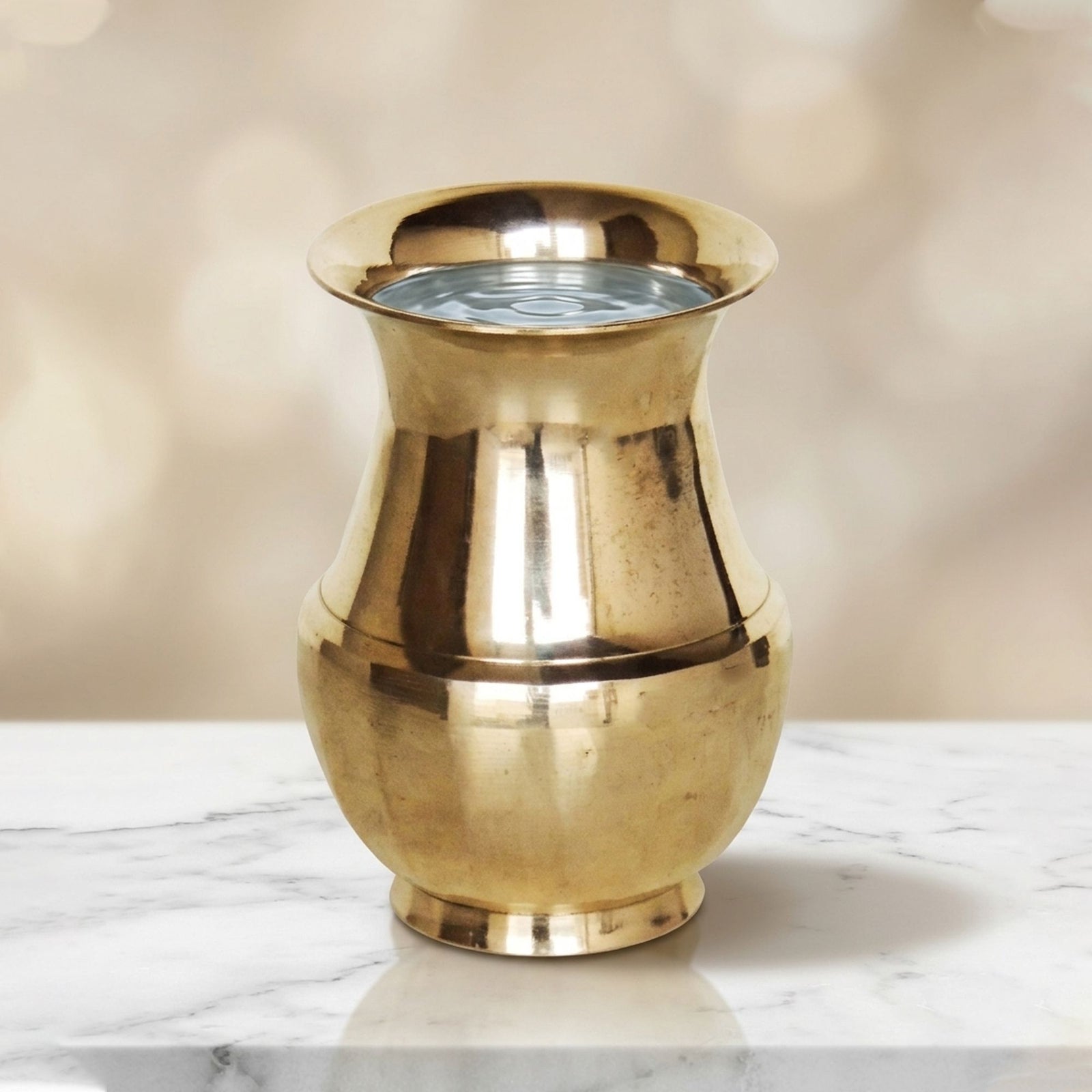 Brass Pure Lota Amkhora No. 6 , 700 ML — 5.6"