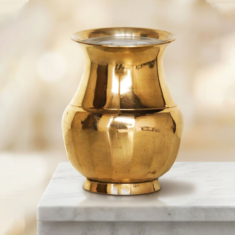 Brass Pure Lota Amkhora No. 7 , 900 ML — 6"