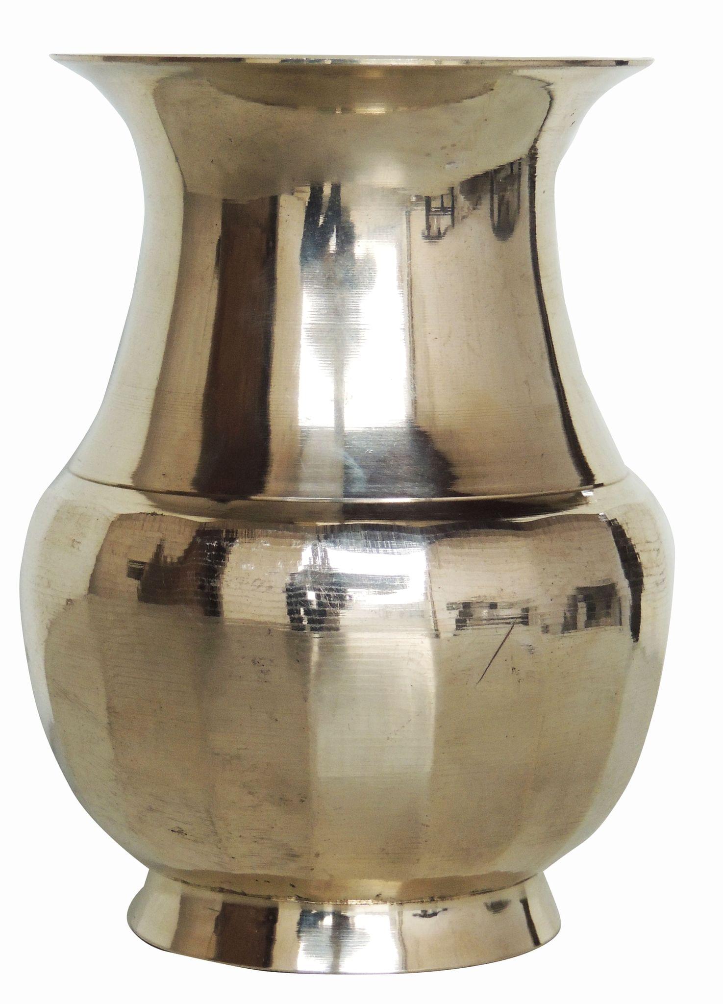 Brass Pure Lota Amkhora No. 8 , 1 Liter — 6"